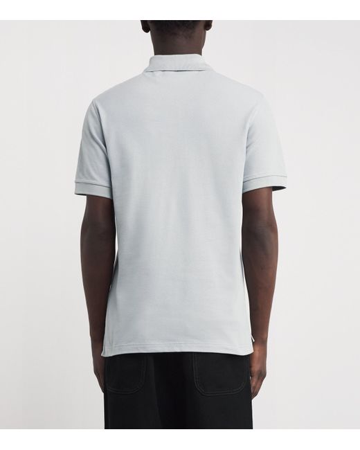 Belstaff White Cotton Logo Polo Shirt for men