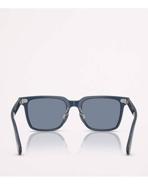 Oliver Peoples Blue Rectangular Mr. Federer Ii Sunglasses for men