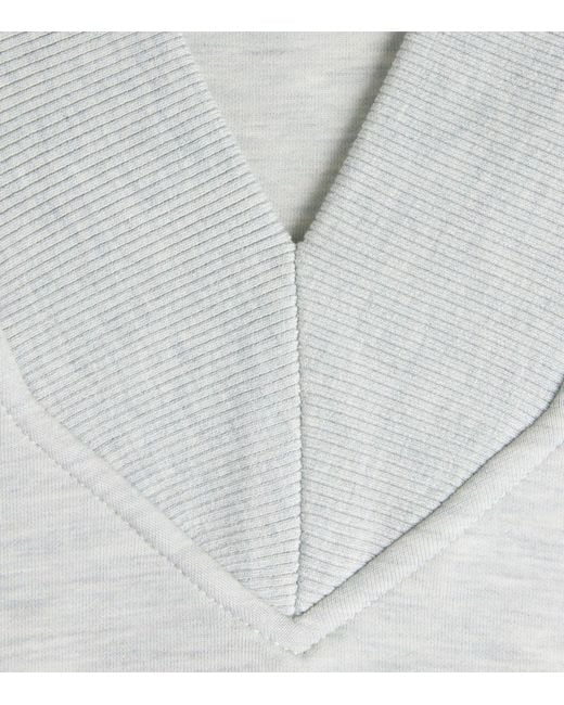 Varley White Gracee Short-Sleeve Sweater