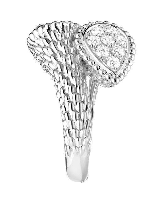 Boucheron White And Diamond Serpent Bohème Toi Et Moi Ring