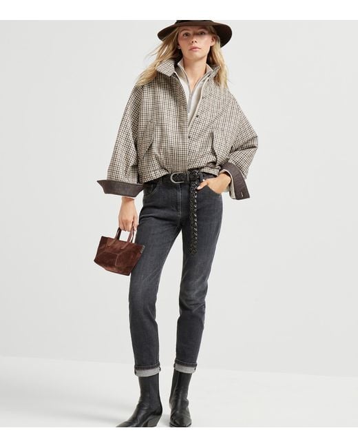 Brunello Cucinelli White Virgin Wool-Cashmere Rib-Knit Sweater