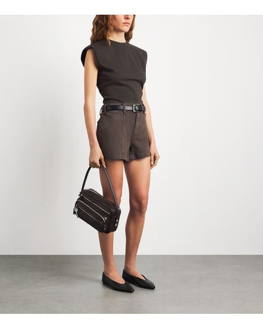 PAIGE Brown Cargo Olivia Shorts