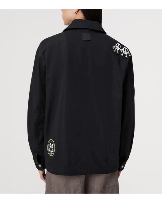 AllSaints Black Soundman Coach Jacket for men