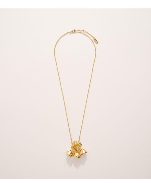 Chloé Metallic Bouquet Pendant Necklace