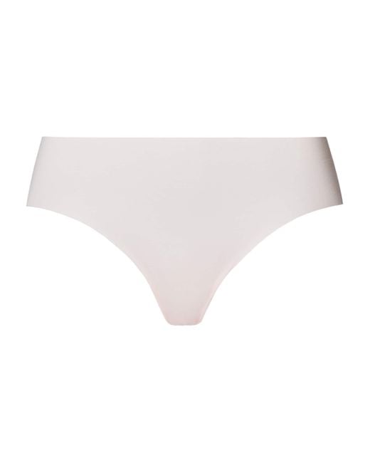 Hanro White Invisible Cotton Midi Briefs