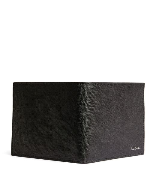 Paul Smith Black Leather Mini Blur Bifold Wallet for men