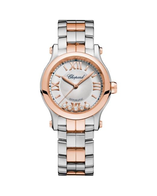 Chopard Metallic And Stainless Steel Happy Sport Automatic Watch