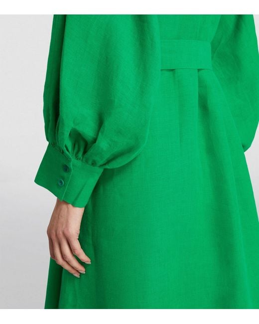 Eres Green Long-sleeve Aimee Maxi Dress