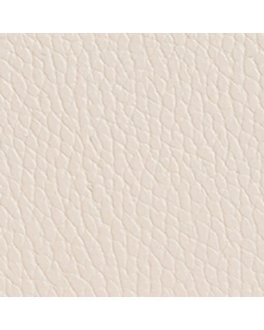 Harrods Natural Medium Pebbled Leather Pouch