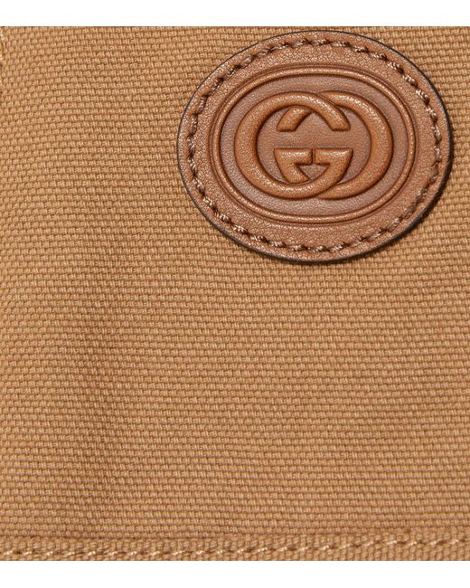 Gucci Natural Hooded Denim Jacket for men