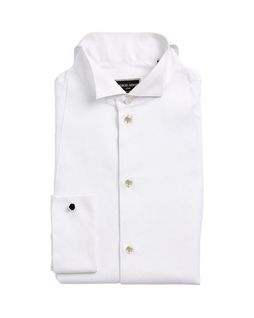 Giorgio Armani White Icon Dress Shirt for men