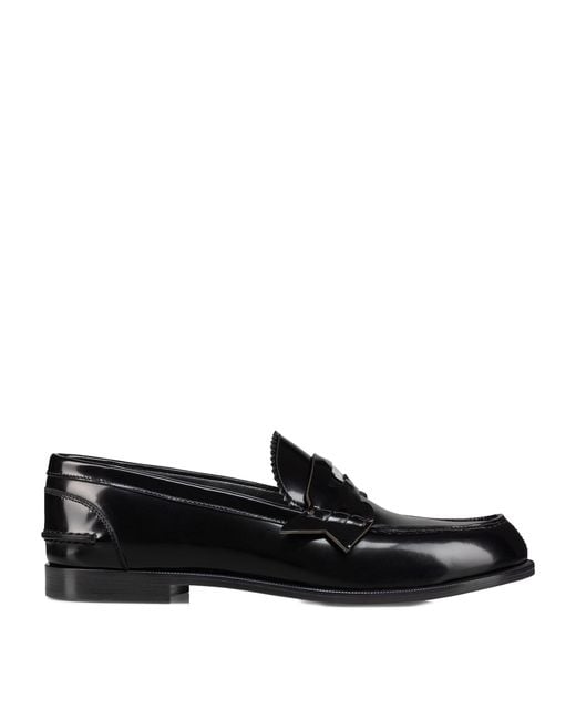 Christian Louboutin Black Penny Donna Leather Loafers