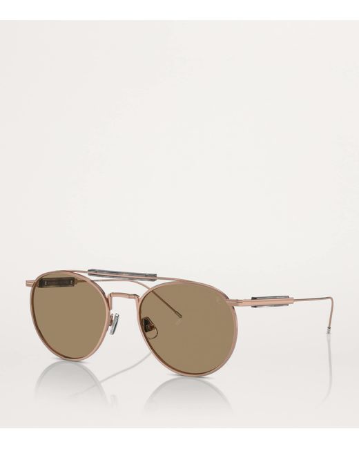 Brunello Cucinelli Brown Titanium Bc2004St Sunglasses