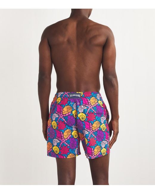 Vilebrequin Blue Sea Shell Swim Shorts for men