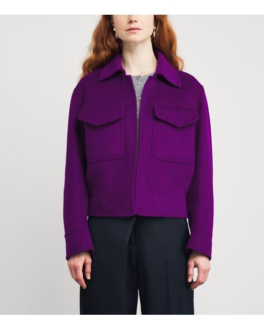 Wolk Morais Purple Cashmere Trocadero Jacket
