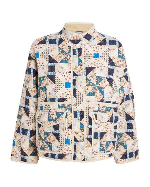 Weekend by Maxmara Natural Quilted Patchwork Jacket