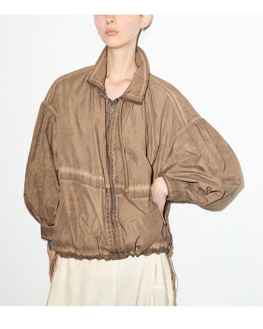 MAX&Co. Natural Oversized Zip-Up Jacket