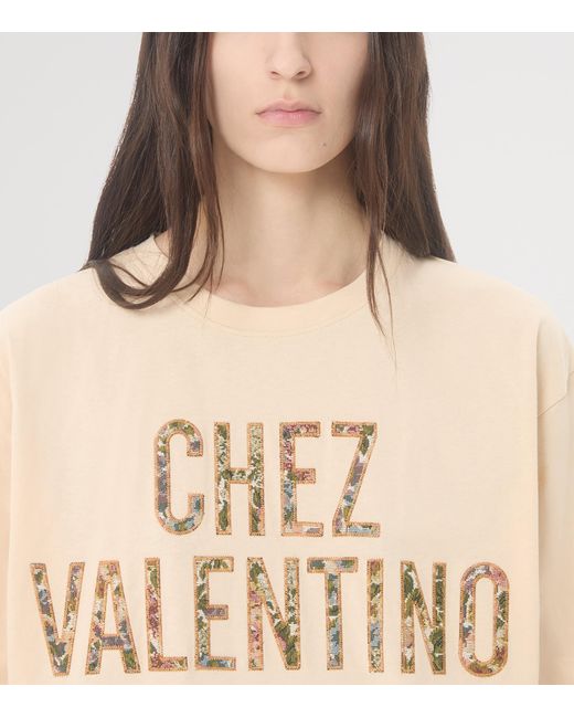 Valentino Natural Cotton Chez T-Shirt