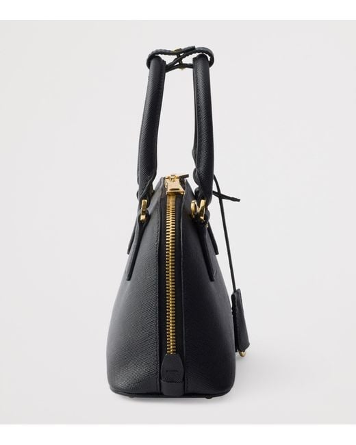 Prada Black Mini Leather Promenade Top-Handle Bag