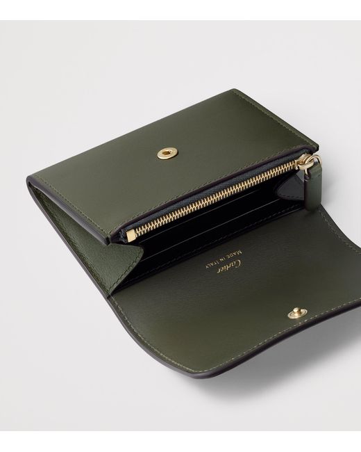 Cartier Green Mini Leather Panthère De Wallet