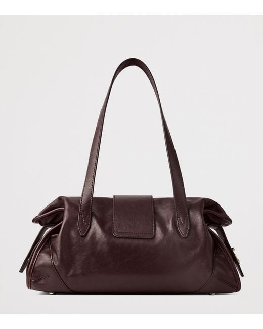 Jimmy Choo Brown Leather Bar Holdall Bag