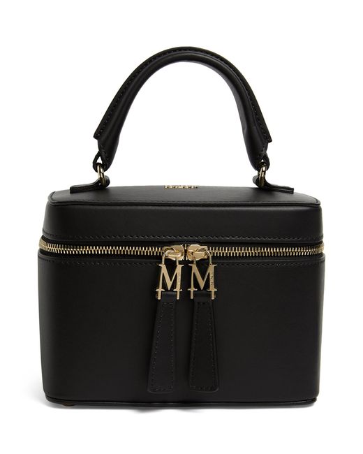 Max Mara Leather Vanity Top-handle Bag in Black | Lyst Canada