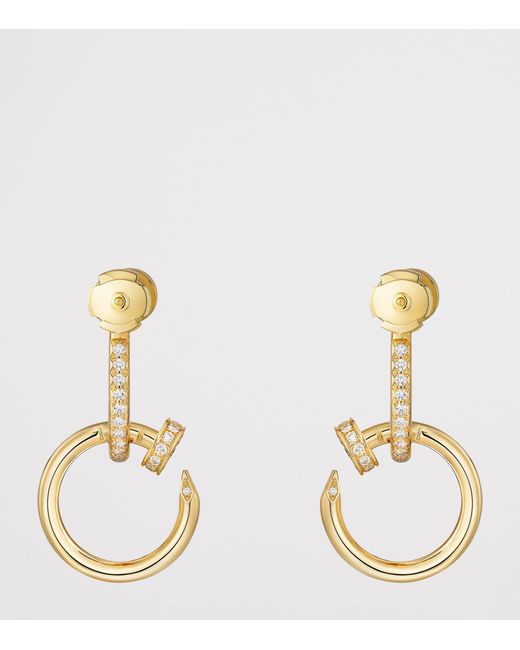 Cartier Metallic And Diamond Juste Un Clou Earrings