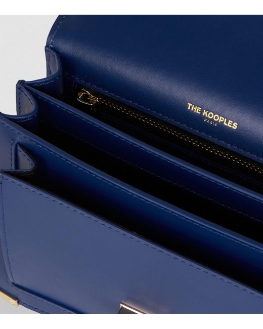 The Kooples Blue Small Leather Emily Shoulder Bag