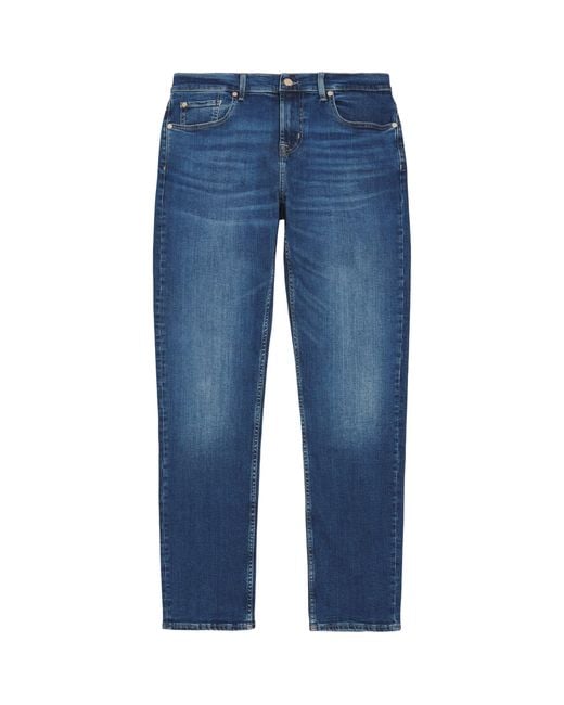 7 For All Mankind Blue Slimmy Badge Jeans for men