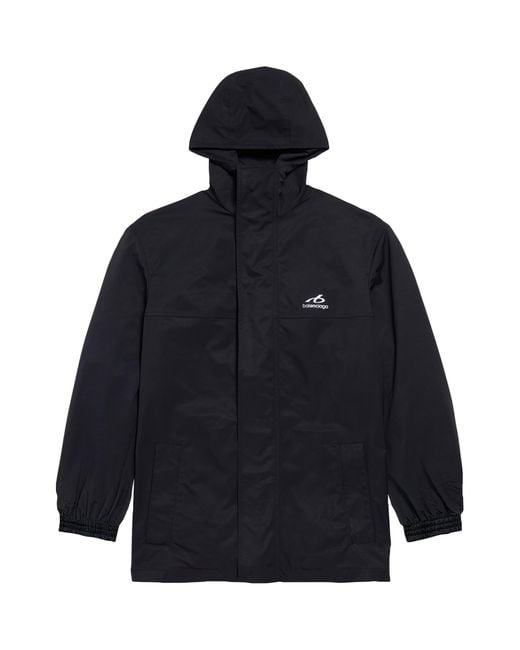 Balenciaga Blue Water-Repellent Bodies Jacket for men