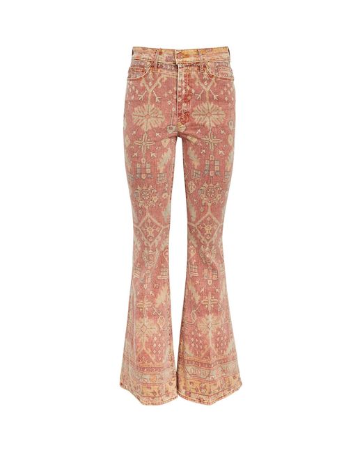 Mother Pink The Super Cruiser High-rise Flared Jeans