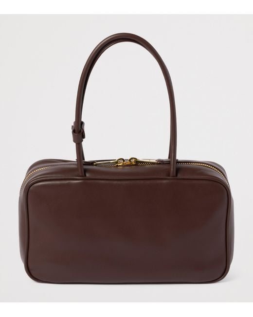 Miu Miu Brown Leather Beau Top-Handle Bag