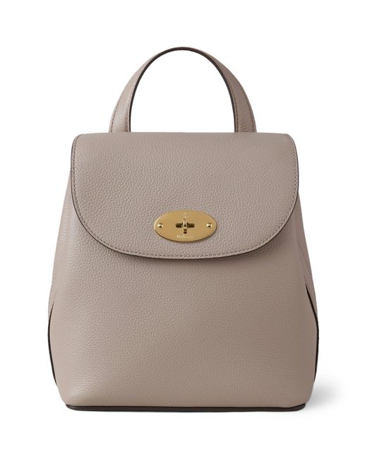 Mulberry Gray Mini Leather Bayswater Backpack