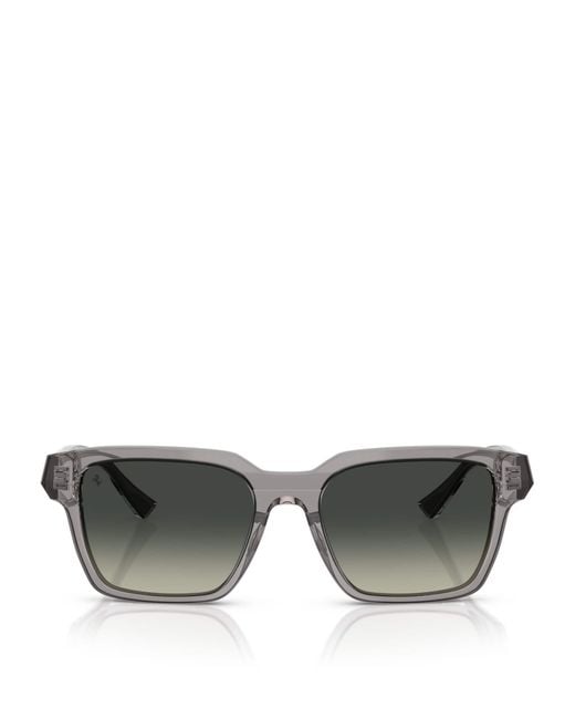 Ferrari Gray Acetate Square Sunglasses