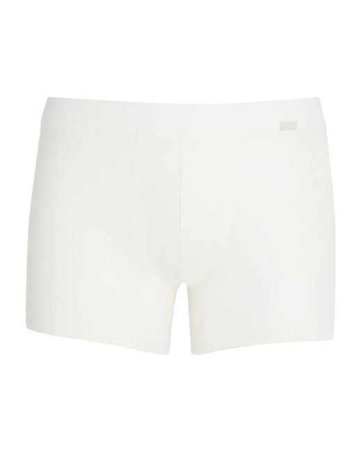 Hanro White Natural Function Trunks for men