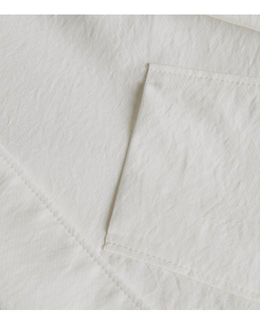 Giorgio Armani White Silk-Blend Single-Breasted Blazer for men