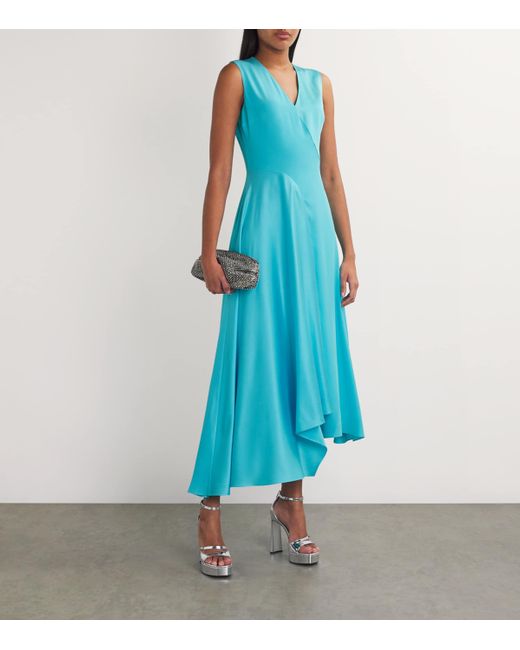 Roksanda Blue Silk Miral Midi Dress