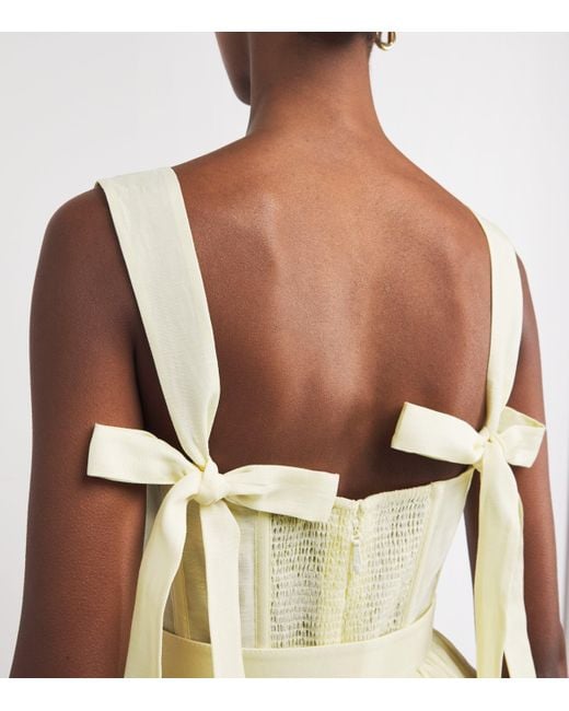 Zimmermann Yellow Corset Mini Dress