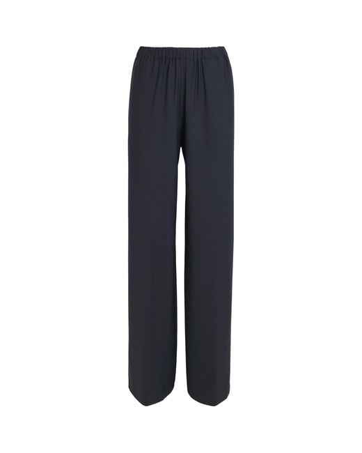 Fabiana Filippi Blue Merino-Blend Beaded Trousers