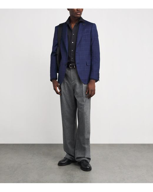Eton of Sweden Black Cotton-Silk Long-Sleeve Shirt for men