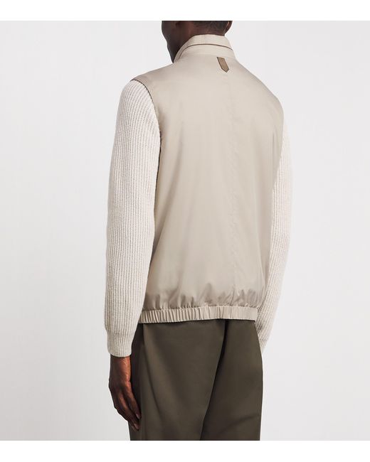 Canali Natural High-Neck Gilet for men