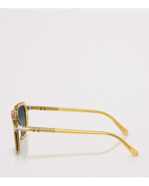 Persol Blue Acetate Square Sunglasses