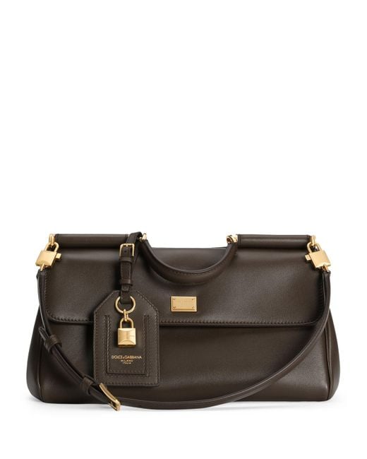 Dolce & Gabbana Black Calfskin My Sicily Shoulder Bag