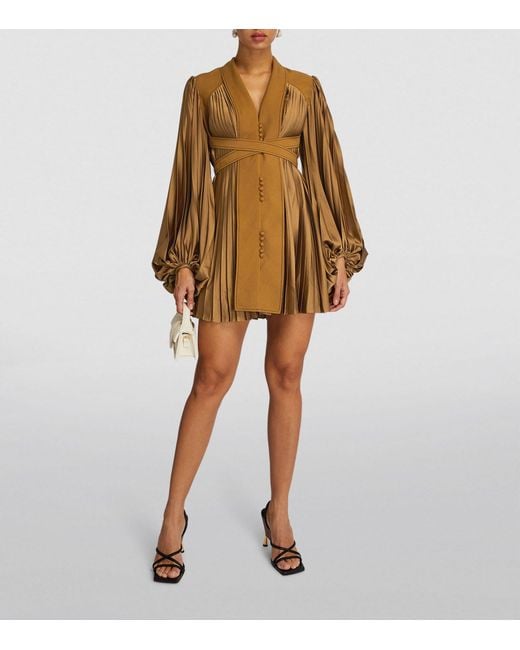 ruffle bottom mini dress Ellerie Low Back Ruffle Bubble Short Dress