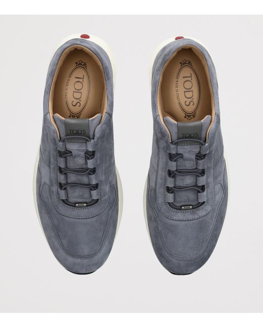 Tod's Blue Leather Allacciato 79K Sneakers for men