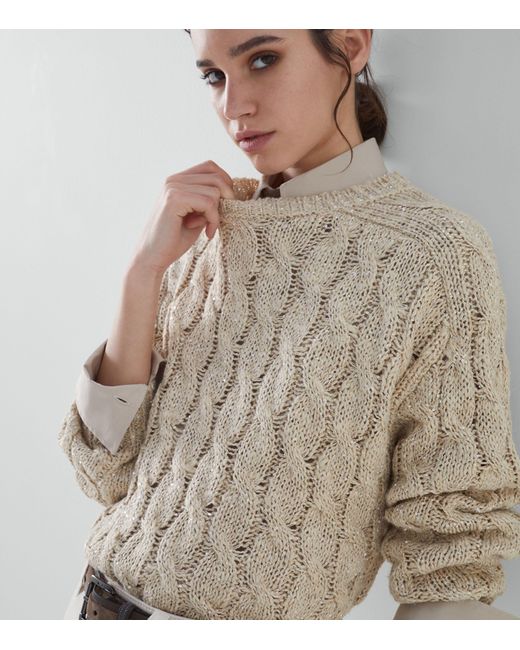 Silk discount knit sweater