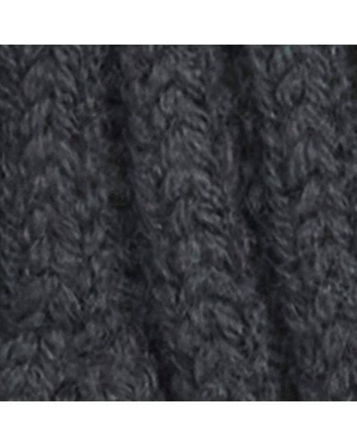 NN07 Black Wool-Blend Ribbed Beanie for men