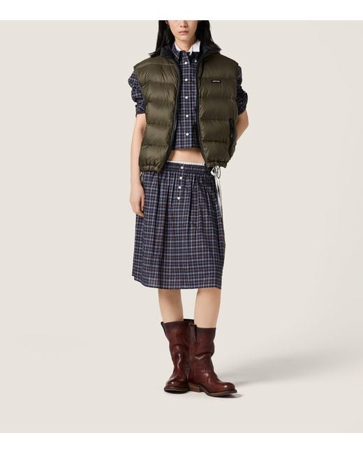 Miu Miu Green Light Ponge Padded Vest
