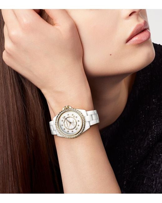 Chanel Metallic Ceramic And Diamond J12 Calibre 12.1 Watch