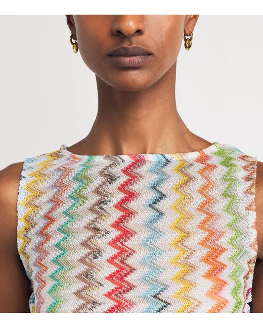 Missoni Multicolor Zigzag Crop Top